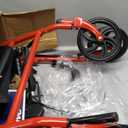 Drive Medical Rollator Walker with Seat - Stable Mobility Support - Height Adjustable - Durable Steel Frame Construction - Smooth 7.5" Wheels - Foldable Frame - 350 Lb Limit - Red