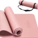 CAMBIVO Yoga Mat for Women Men Kids, 1/3 & 1/4 & 2/5 Inch Extra Thick Yoga Mat Non Slip, 72" x 24" TPE Yoga Mats, Workout Mat with Carrying Strap for Yoga, Pilates and Floor Exercises 