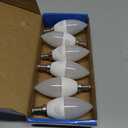 GOSCHE E12 Led Ceiling Fan Light Bulbs, 6W B11 Led Bulb Replace 60 Watts Incandescent, 550 LM, 2700K Warm White, Type B Light Bulb for Chandelier Lamp, Non-Dimmable Candle Lightbulbs,6-Pack