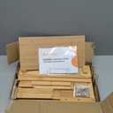 AIEVE Matcha Station Organizer, 2Tier Bamboo Shelf with Hidden Drawer, Coffee Station Organizer Mug Holder Shelf for Matcha Whisk Set Bowl Cup Scoop Sifter