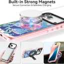 Bouvardia for iPhone 17 Pro Case, Compatible with Magsafe, Cute Girly Design for Women, Shockproof & Aesthetic, Ocean World