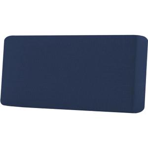 H.VERSAILTEX Super Stretch Individual Seat Cushion Covers Sofa Covers Couch Cushion Covers Slipcover Sets Thick Jacquard Textured Twill Fabric (1 Piece Sofa Cushion Cover, Navy)
