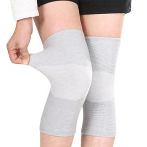 JUMISEE (One Pair Cotton Knee Sleeves for Knee Support, Circulation Improvement & Pain Relief Compression Knee Brace (X-Large, Gray)