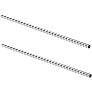 GeilSpace 1/2" OD 304 Stainless Steel Round Tube, 42 inch Length Industrial Metal Pipe, Weldable and Cuttable Smooth Steel Tubing for DIY Furniture, Industrial Decor and Construction (2 Pack)