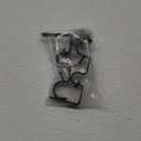 Heavy Duty Double Curtain Rod Brackets, 1" & 5/8" Inch Rod Holders (Set of 2, Black)