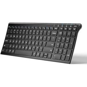 iClever BK10 Bluetooth Keyboard, Universal Bluetooth 5.1 Wireless Keyboard with Number Pad, Ergonomic Design, Multi-Device Compatibility, Stable Connection for Mac, iPad, iPhone, Android, Windows 2 Pack