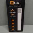 Under Cabinet Lighting Wireless, Rechargeable Motion Sensor Light Indoor, 3 Color Dimmable Closet Light Battery Operated with LED Power Display, Magnetic Under Counter Lights for Kitchen, Home (3Pack)