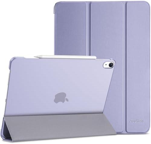 ProCase for iPad Air 13 Inch Case M3 2025/M2 2024, Slim Smart Cover iPad 13 Air M3 M2 Case with Translucent Hard Shell Back, Supports Touch ID, Auto Wake/Sleep -Purple