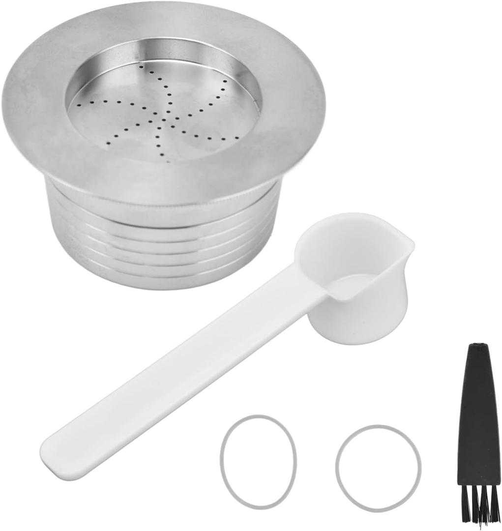 Coffee Pod Stainless Steel Refillable Coffee Capsule Reusable Coffee Pods with Filter Compatible for Lavazzas Blue LB 951 Capsule Coffee Machine Coffee Accessory Suitable for Saeco CB-100