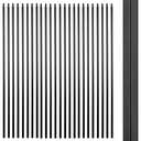 Senmit S01 Wrought Iron Balusters Set of 50 Hollow Plain Bar Decorative Metal Balusters for Decks Spiral Stair Railing 1/2-inch Iron Spindles Satin Black Metal Railing