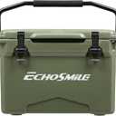 EchoSmile 25 Quart Rotomolded Cooler, Built to Stand up to The Rigors of The Journey (Olive Green)
