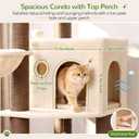 Globlazer Cat Tree Tower with 12 Extra-Thick Full-Sisal Scratching Posts