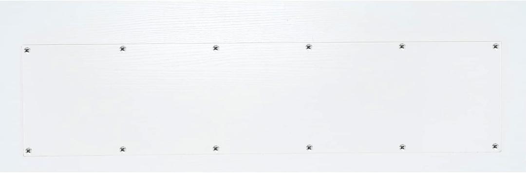 Door Kick Plate 30 inches Acrylic Decorative Plates Protector for 32 inches Front Doors, 1/10 inch Thickness 8"x 30" (Clear)