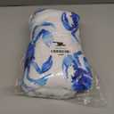 Crab Throw Blanket Nautical Ocean Beach Coastal Print Throw Blankets Gifts for Couch Sofa Bed Stuff Decor Lightweight Soft Cozy Fleece Plush Warm Flannel Bedding for Lover Men Women 40"x50"