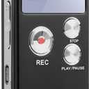 8GB Digital Voice Activated Recorder for Lectures, Meetings, Interviews - HD Sound Mini Portable Audio Recorder with Playback, USB, MP3, A-B Repeat