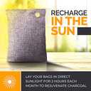 Activated Charcoal Odor Absorber for Strong Odors in Car, Closet, Shoe, Basement. 10 Activated Charcoal Bags Odor Absorbers for Home. Bamboo Charcoals Air Purifying Bag Charcoals Deodorizer Eliminator