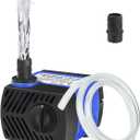 AQUANEAT Small Fountain Pump, 80 GPH Mini Submersible Water Pump with 3.3 ft Tubing, for Aquarium Fish Tank, Pet Water Fountain, Hydroponics, Pond Waterfall Filter Pump