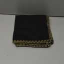 decorUhome Spring Decorative Throw Pillow Covers 18x18 Set of 2 Square Linen Outdoor Neutral Farmhouse Pillow Covers with Stitched Edge for Couch Sofa Living Room, Black