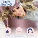 Blissy Silk Pillowcase - 100% Pure Mulberry Silk - 22 Momme 6A High-Grade Fibers - Silk Pillow Cover for Hair & Skin - Regular, Queen & King (Plum, Standard)