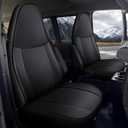 AOMSAZTO Car Seat Covers for Chevy Express Van Seat Covers 2010-2025 with Grab Handle Opening Accessories Seats, NOT for RV, Artificial Leather, Waterproof, Wear-Resistant
