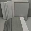 Extra Large Storage Baskets with Lids 8 Pack, 33 QT Blanket Basket for Organizing/ Stackable Decorative Closet Organizers and Storage Box for Clothes Towels/ Toy Organizers Bins with Handles/ 16x12 (White with Grey)