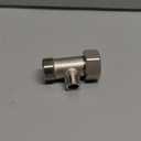 Hibbent Bidet T Adapter, Metal T Valve for Bidet(7/ 8” x 7/ 8” x 3/ 8”), 3 Way Tee Connector Bidet Attachment for Toilet