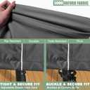 Gasadar Patio Furniture Covers, 4-Piece Outdoor Furniture Cover Waterproof for Patio Loveseat, Chair and Coffee Table, 500D Heavy Duty, Grey