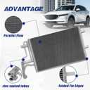 Air Conditioning A/C Condenser Compatible with Mazda 3# 3094, CN3094PFC, BPYK6148Z, BP4K61480D, BP4K61480B