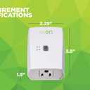 WiOn 50050 Indoor WiFi Plug With 1 Grounded Outlet; White