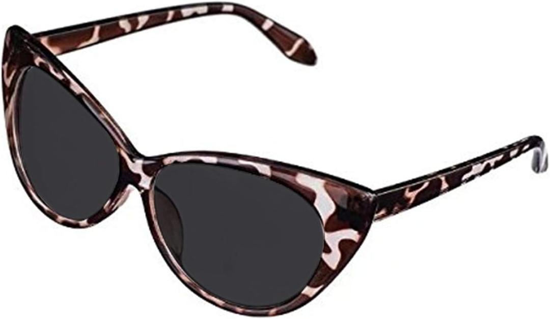 Fuisetaea Outdoor Cat Eye Distance Polarized Myopia Sunglasses Womens Driving Nearsighted Glasses (Tortoise)