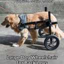 Adjustable Large Dog Wheelchair for Back Legs, Upgraded Wheel, Disabled Pets, Leg Brace, Mobility Aid for Large Pets, Hind Limb Rehabilitation, Older, Disabled (XXL(Chest 32.7-37.8in))