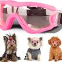 Small Dog Sunglasses with Adjustable Strap UV Protection, Winproof Puppy Sunglasses, Suitable for Dogs Eyes Protection，Soft Dog Goggles