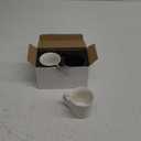 4.2oz Espresso Cups Set of 2, Ceramic Coffee Mugs Demitasse Cups, Small Espresso Mugs for Shot of Coffee, Tea Cups with Handles, Gift for coffee Lovers - White