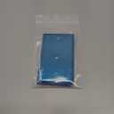 BESTTEN 2 Pack 1-Gang 0.406” Hole Metal Wall Plate with Ｗhite or Clear Plastic Film for Telephone/ Cable, Anti-Corrosion Stainless Steel Wallplate, Standard Size, Brushed Finish