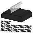 30 Pack Black Velvet Pants Hangers Non Slip, Space Saving Slim Clothes Hanger