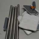 Baseboard Cleaner, PLOEOUAR Convex Duster Cleaning Mop with 63'' Long Handle, 360 Rotatable Adjustable Mop with 6 Reusable Pads for Baseboards Cleaning, Door Frame, Windows & Ceiling