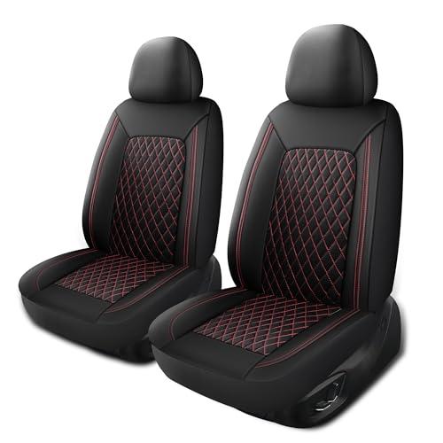HChengkikz Car Seat Cover,Breathable and Waterproof Leather Seat Covers,Luxury PU Universal Fit Automotive Airbag Compatible for Cars Sedans SUV and Trucks(2 Pieces,Front Seat,Black+Redline,N1) HChengkikz Car Seat Cover,Breathable and Waterproof Leather Seat Covers,Luxury PU Universal Fit Automotive Airbag Compatible for Cars Sedans SUV and Trucks(2 Pieces,Front Seat,Black+Redline,N1)