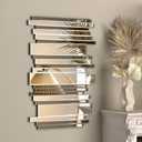 JACUKO Decorative Mirrors for Wall Decor Large Mirrors for Wall Decor Living Room Silver Mirrors 24×36 inch (Gold Brown)