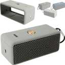 BUCCQTR Silicone Case Protective Cover Soft Portable Shell Compatible with Marshall Emberton Speaker (Gray)