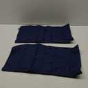 MIULEE Pack of 2 Decorative Outdoor Waterproof Pillow Covers Rectangular Garden Cushion Sham Throw Pillowcase Shell for Patio Tent Couch 12x20 Inch Dark Blue