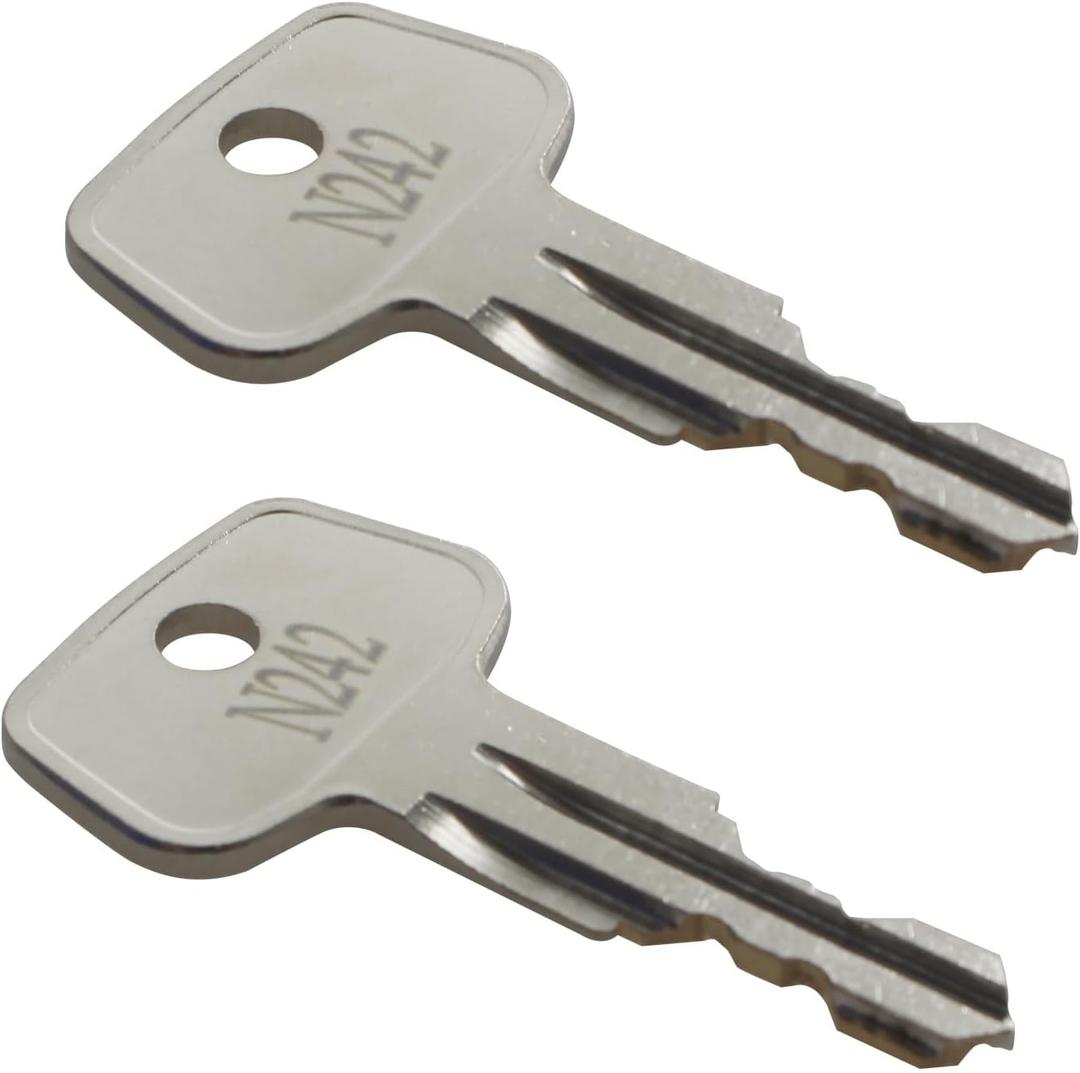 N242 Car Rack Replacement Key (2 Pcs) Fits for Thule Compatible Roof Racks, Cargo Box, Carriers, Crossbars