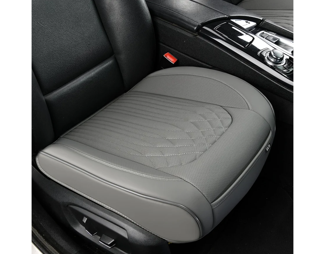 KAYI Car Seat Cover, Memory Foam Car Seat Cushion, Non-Slip Bottom Breathable Car Seat Cover, Relieve Tailbone Pain, Car Seat Protector, Suitable for 95% of Vehicles (Grey, 1 Pack)