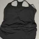 BMJL Womens Workout Tank Tops Built in Bra Ruched Gym Tops Racerback Athletic Yoga Shirts (Black, S)