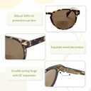 Madison Avenue Round Bifocal Reading Sunglasses for Women Men Spring Hinge,UV Protection Sun Reader Glasses (Demi, 3.0)