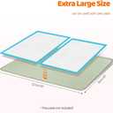 Pee Pads for Dogs, 50" x 35" Extra Large Reusable Silicone Mat, Washable Puppy Training Pads for Potty Training, Non-Slip, Leak-Proof, Indoor Floor Protection (Green)