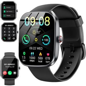Soudorv Smart Watch for Men Women, 2026 New Smartwatch(Answer/Make Call), 1.91" Fitness Watch with 120+ Sport Modes, Fitness Tracke with Pedometer/Sleep Monitor/Heart Rate/IP68, for Android/iPhone