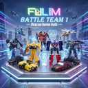 8 Pcs Mini Car Robot Toys, 3.5-inch Small Hero Action Figures, Birthday Favors Toys for Kids Age 5 and up