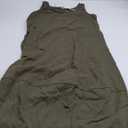 MEROKEETY Women's Casual Maxi Sundress 2025 Summer Beach Dress Scoop Neck Sleeveless Loose Tank Dress (Army Green)