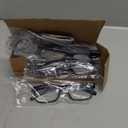 Eyekepper Vintage Reading Glasses for Men - 5 Pack Spring Hinges Classic Readers - Black Frame +2.75