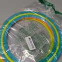 JEEFUD Flying Disc for Kids Adults 11 inch Flying Ring, 3 Pack Beach Backyard Sports Play Soft Discs, Sport Outdoor Tossing Toy Gift for 4+ Year Old Boys Girls Family 3PCS (YellowOrange & Turquoise)